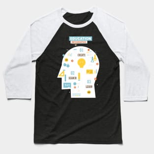 education infographic Baseball T-Shirt